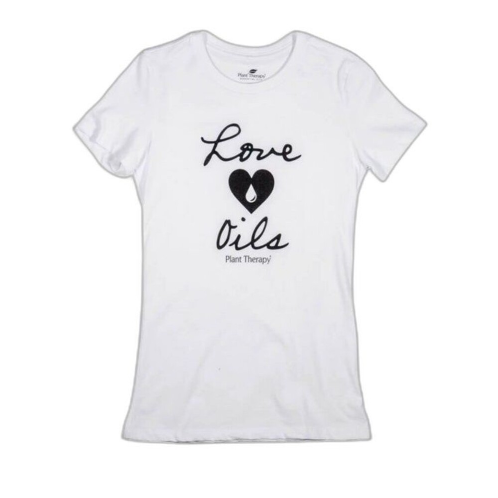 Plant Therapy T Shirt Womens Small White Shirt White T-Shirt Essential Oil A1